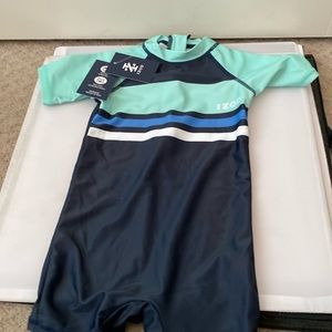 Izod toddler one piece rash guard